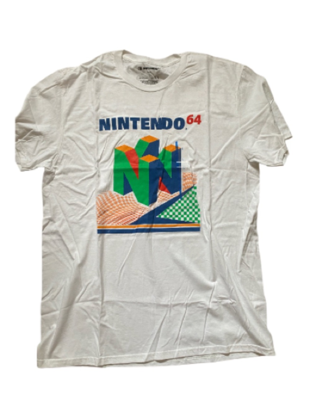 Nintendo 64 Tee White Tag with Gold Official Seal NWT Size Large